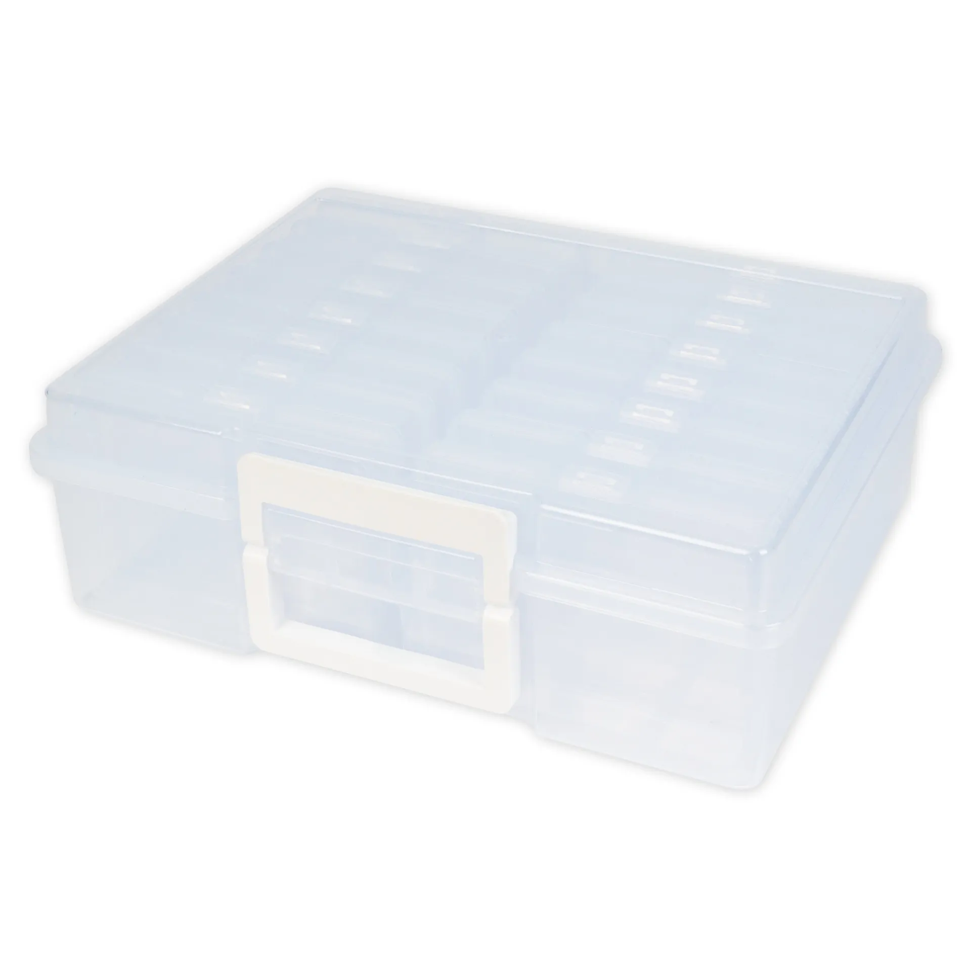 TimeTEX Klappdeckel-Boxen im Koffer, transparent, 17-tlg.