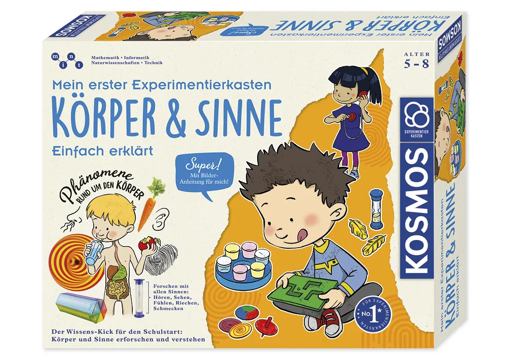 Set "Mein erster Experimentierkasten: Körper & Sinne", 35-tlg.