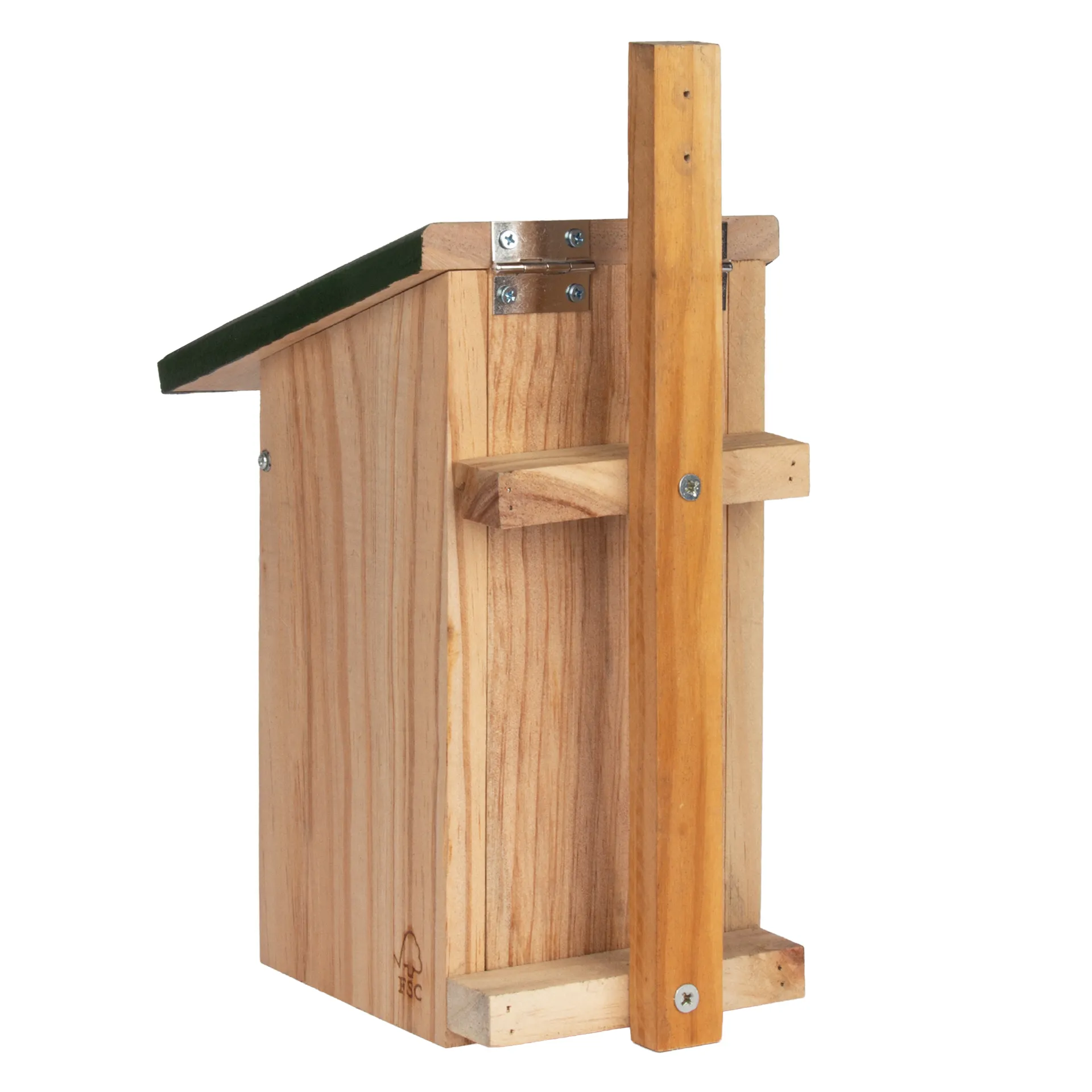 Vogel-Nistkasten mit Beobachtungs-Spiegel, 21x15x30 cm