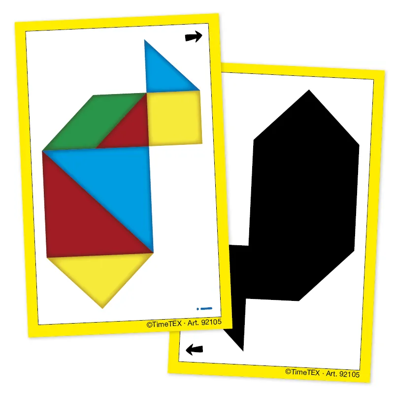 Kartenspiel "Tangram" in Etui