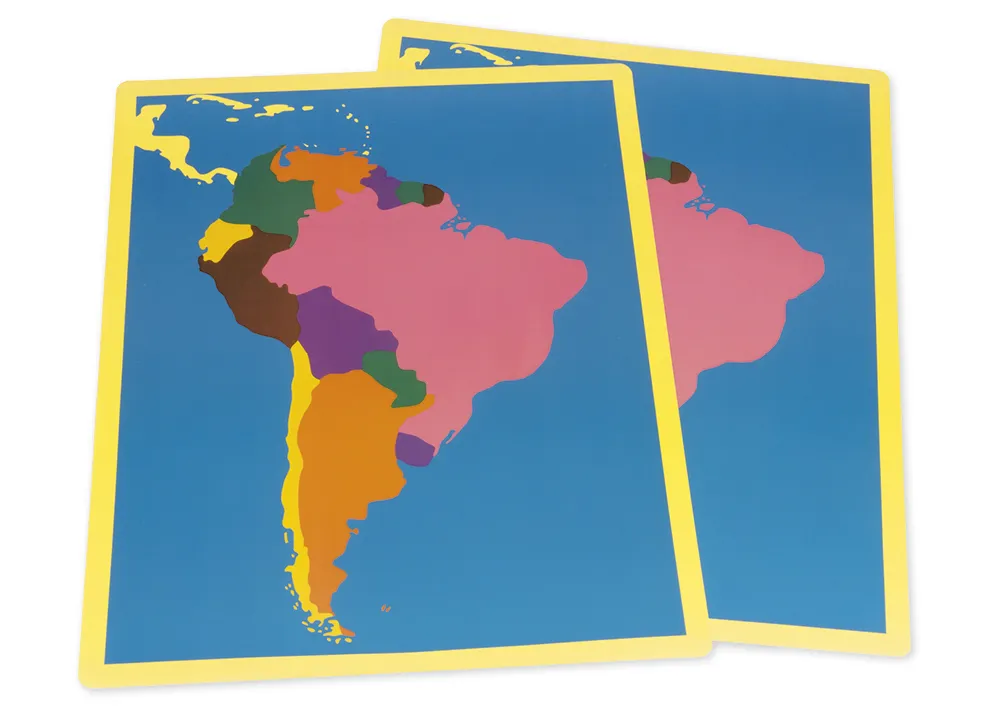 TimeTEX Puzzlekarte Südamerika "Montessori Premium"