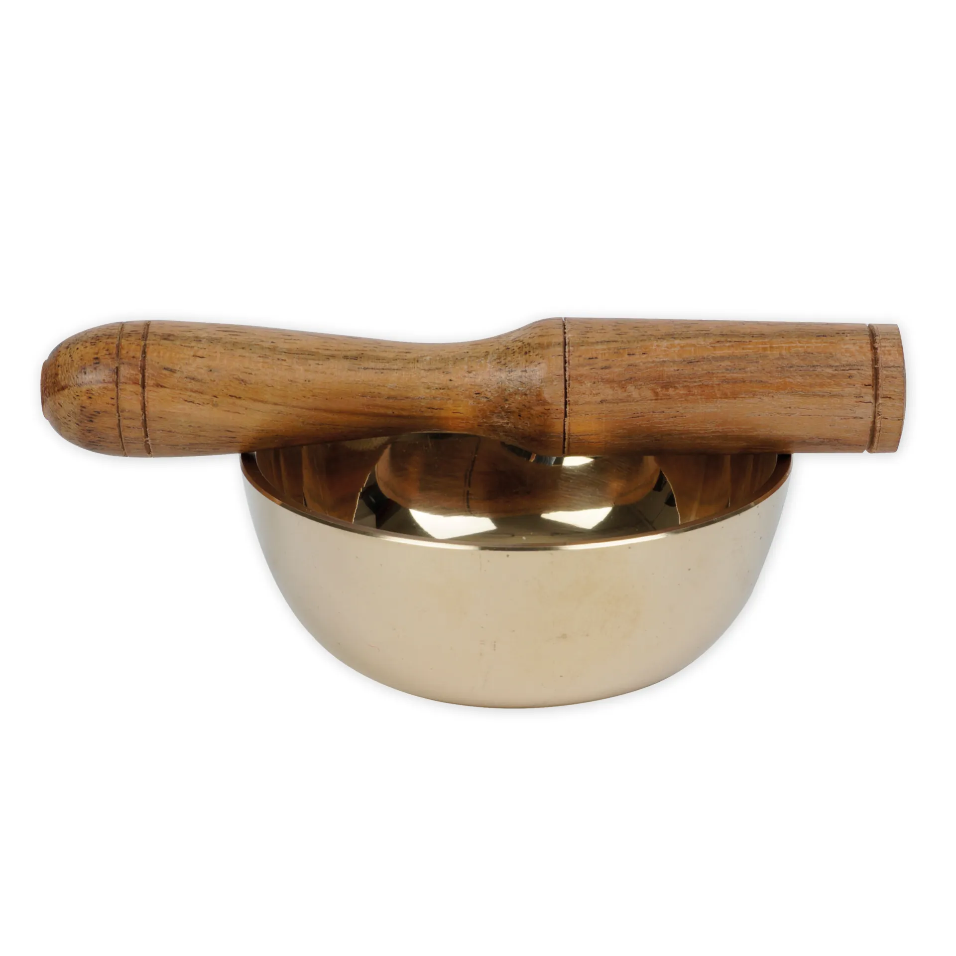 Sångskål i broderad påse, 7,0 cm diameter, ca. 160 g