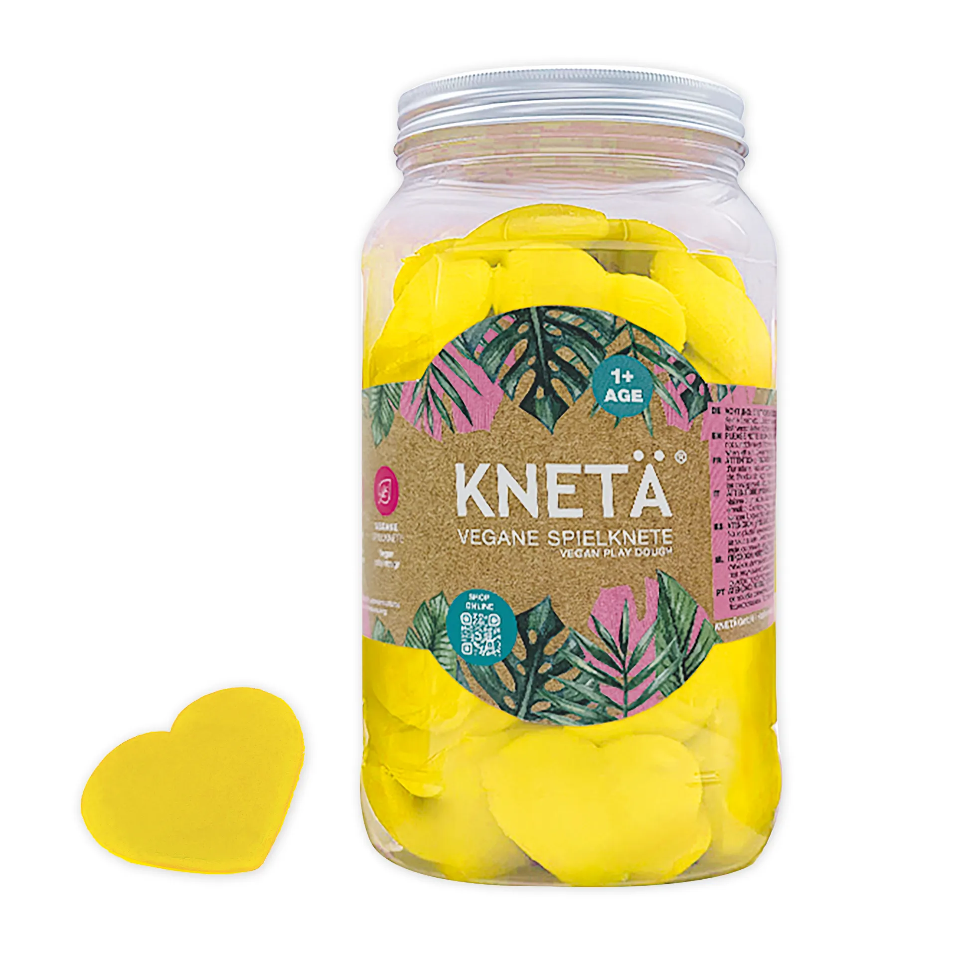 Soft-Knete "Knetä" in Herzform, vegan, 80 Stück