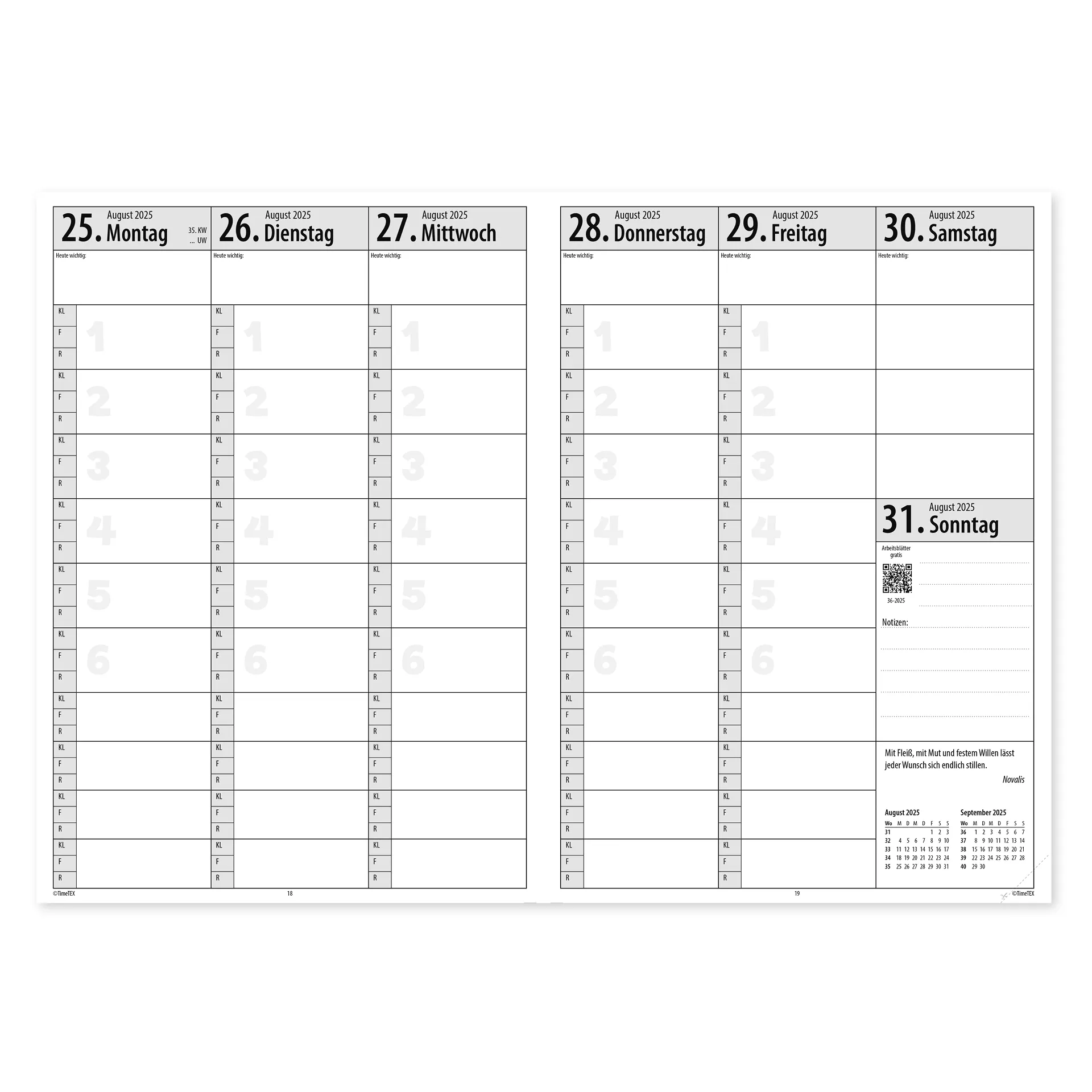 Natura-Planer-Set 2026/2027 A4-Plus