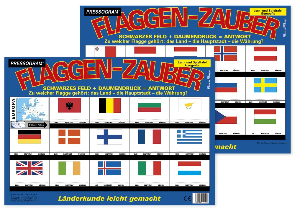 TimeTEX Zaubertafel "Flaggen-Zauber" Europa