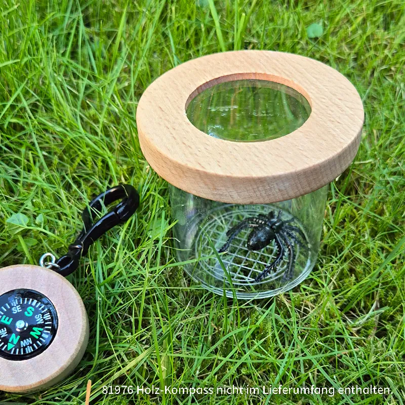 Lupen-Dose mit Holzdeckel "Natur & Digital"