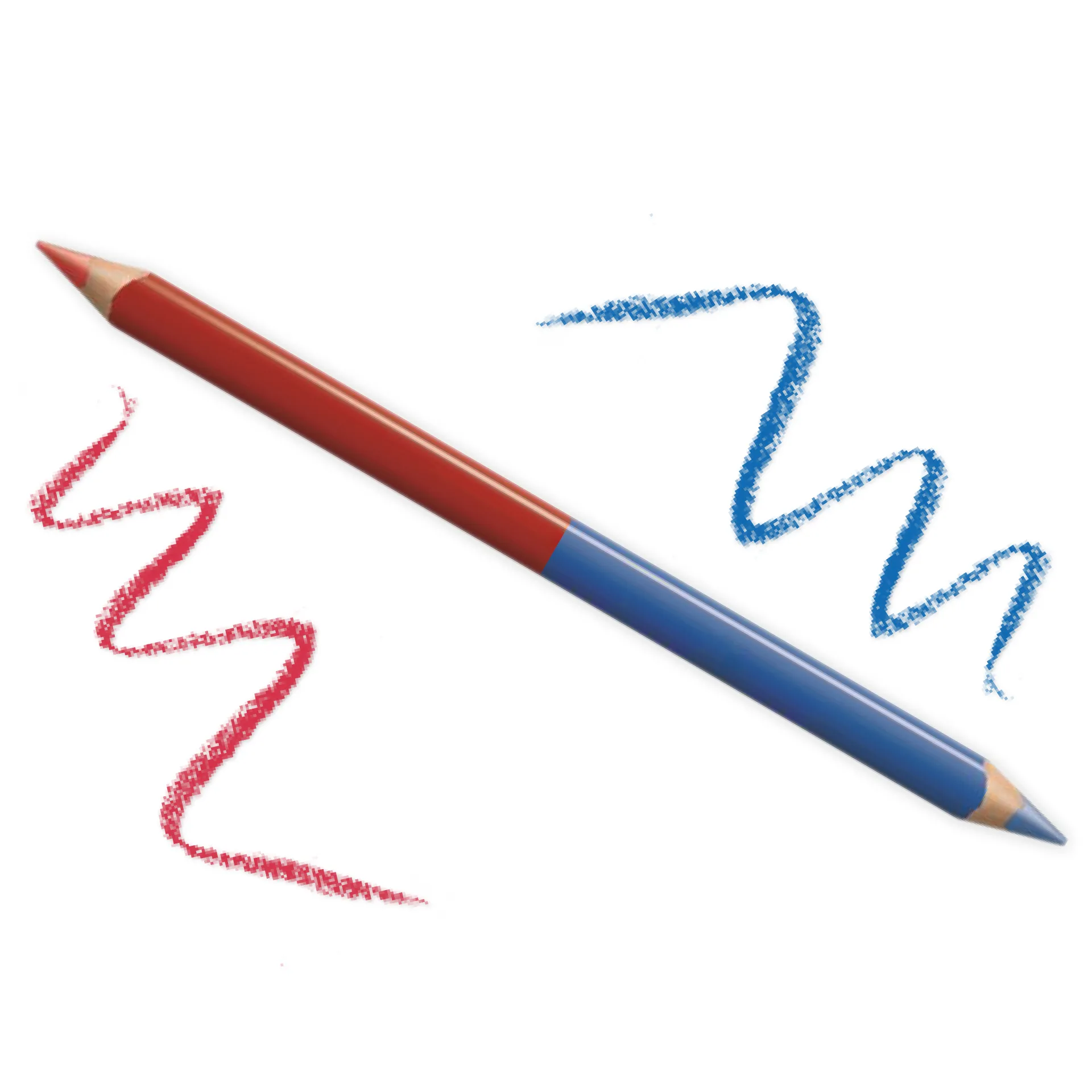 LYRA Silbenstift mit Doppelspitze rot/blau, 3-kant, 10 mm ø