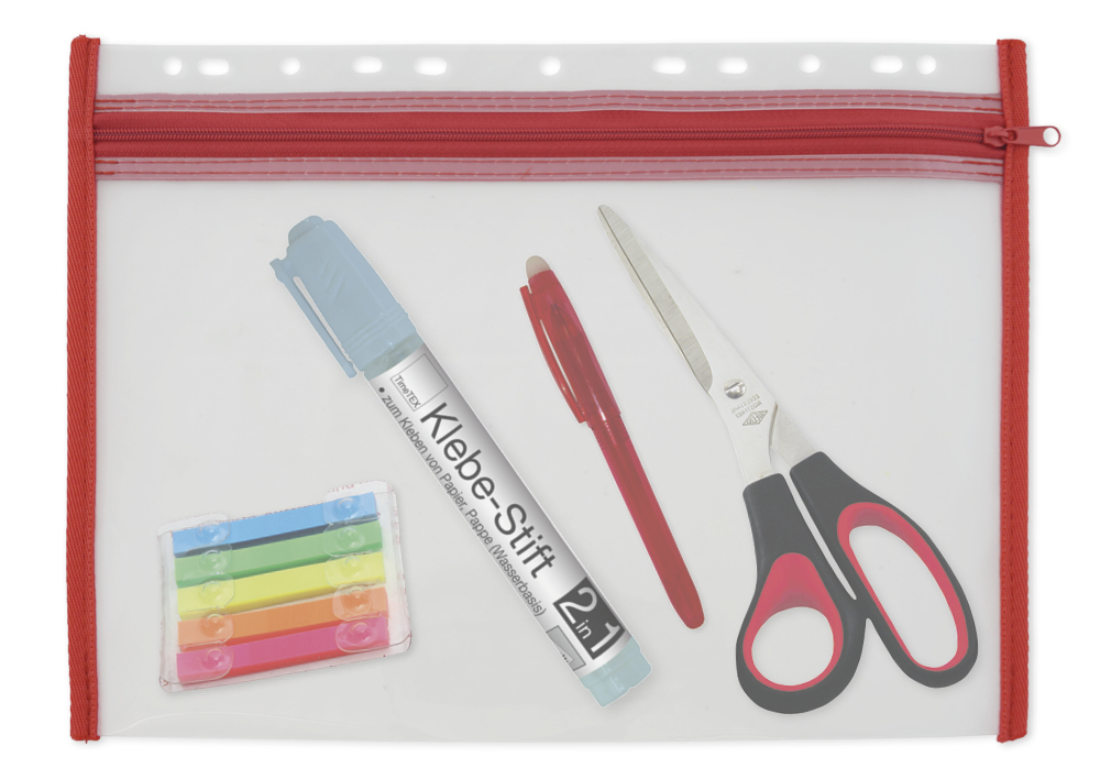 abheftbare Utensilien-Tasche A4, Reißverschluss