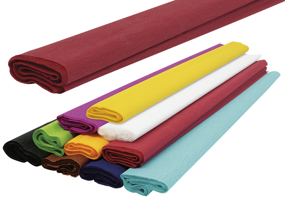 TimeTEX Krepppapier, 10 Rollen à 0,5x2,5 m