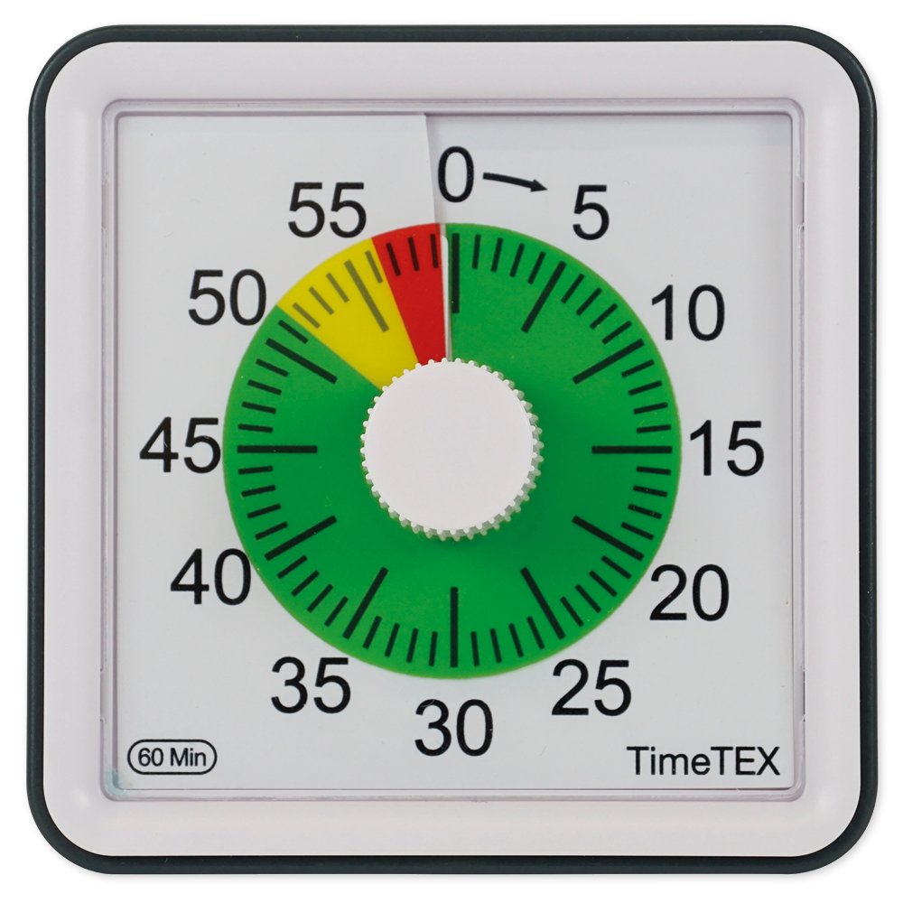 Chronomètre TimeTEX silencieux et compact avec code couleur