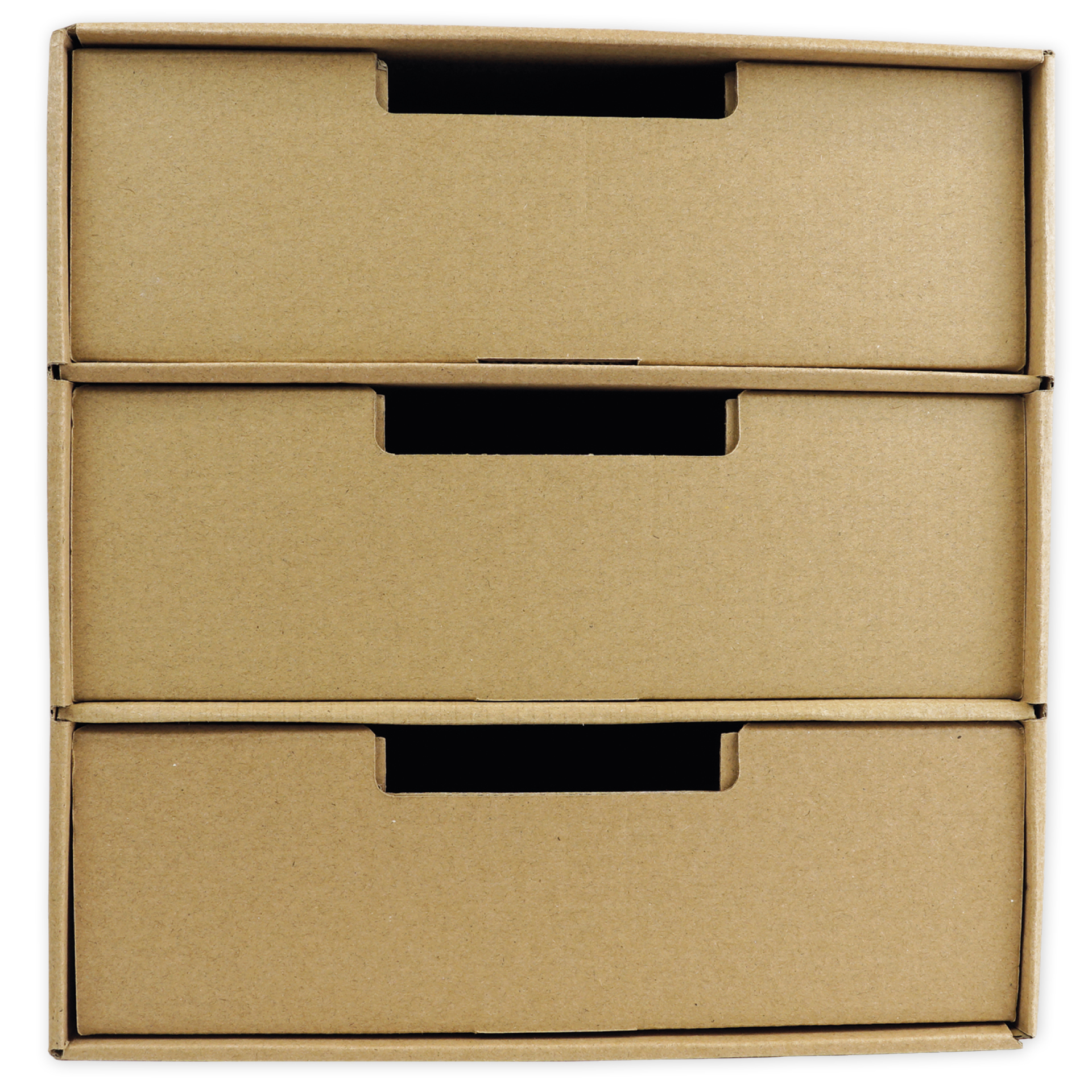 Natura Lådlåda A4 med 3 lådor, gjord av kartong