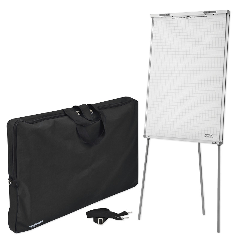 Mobil flipover og whiteboard i taske