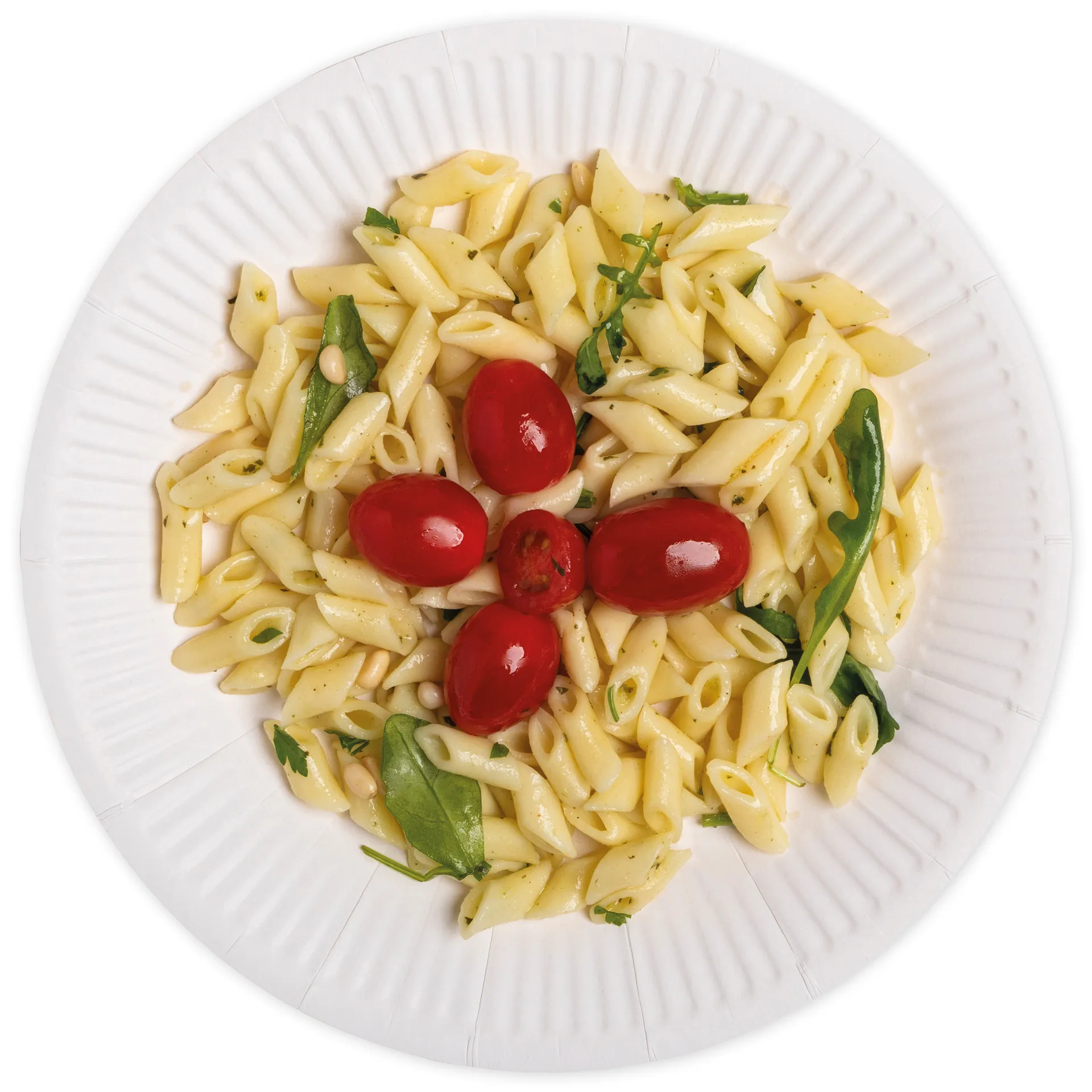 Kartonnen borden, wit, 23 cm  ø, set 50 stuks