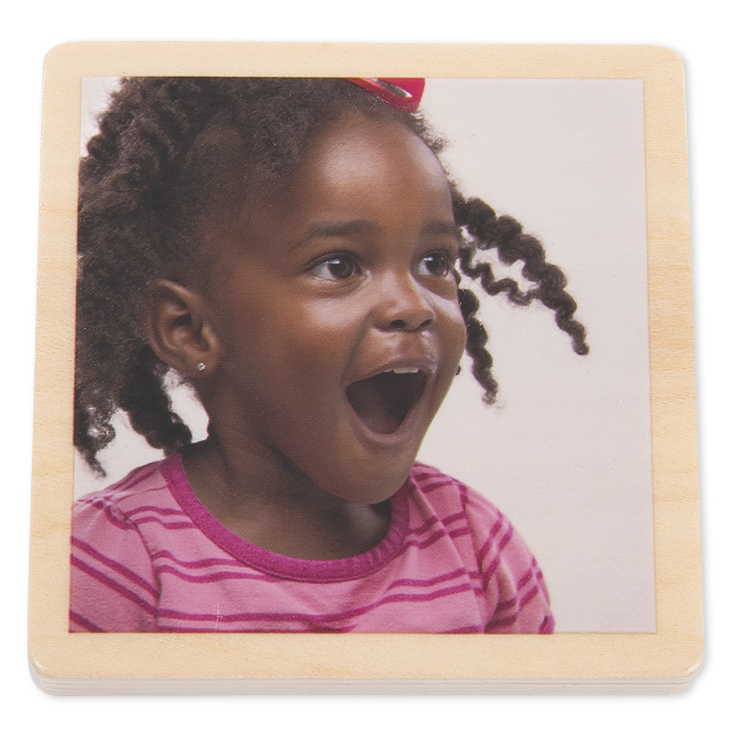 Holztäfelchen "Emotionen", 18-tlg.