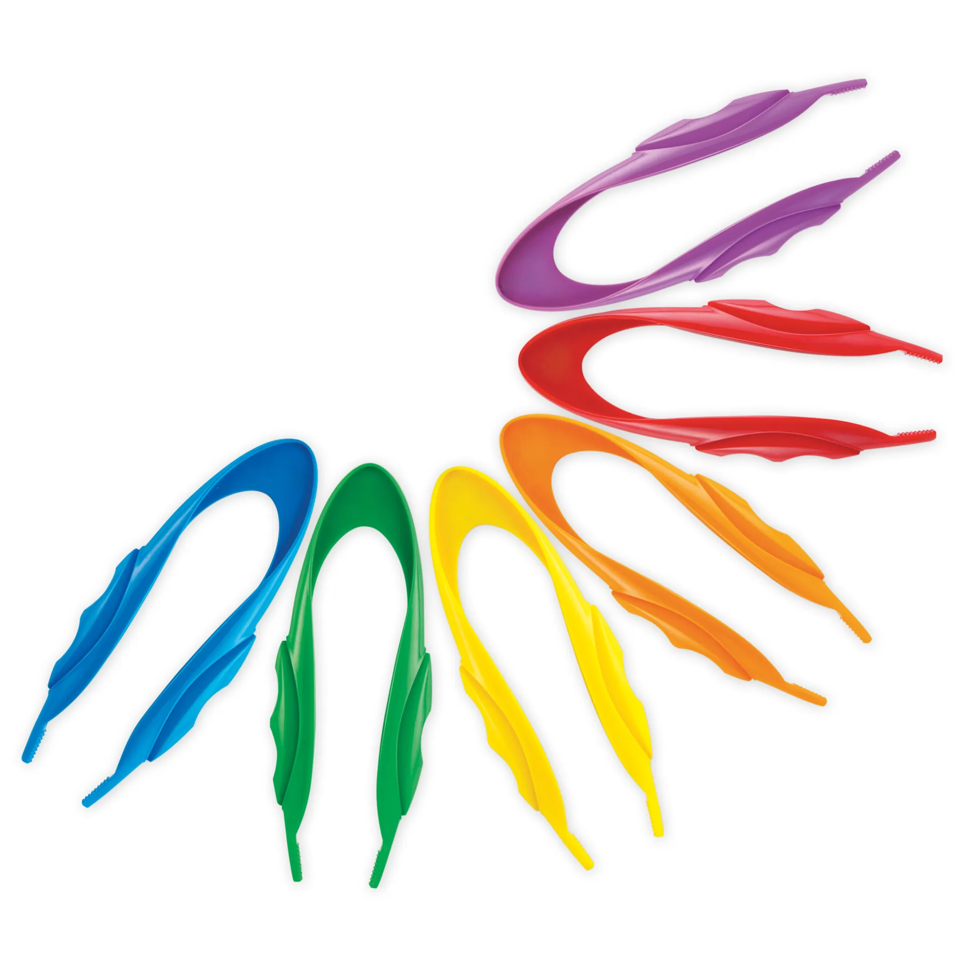 Set Giga-Pinzetten farbig, 12-tlg., 15 cm