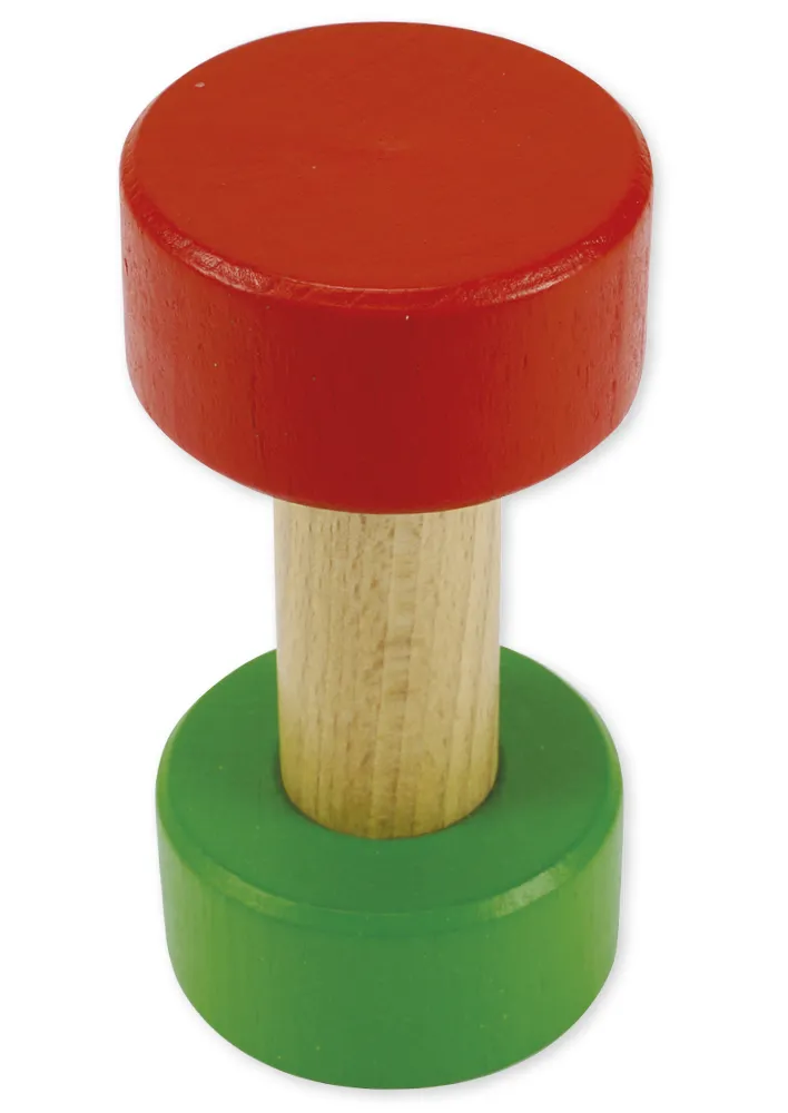 Gruppe hjælpeblok lavet af træ, 10 cm høj, 5 cm ø