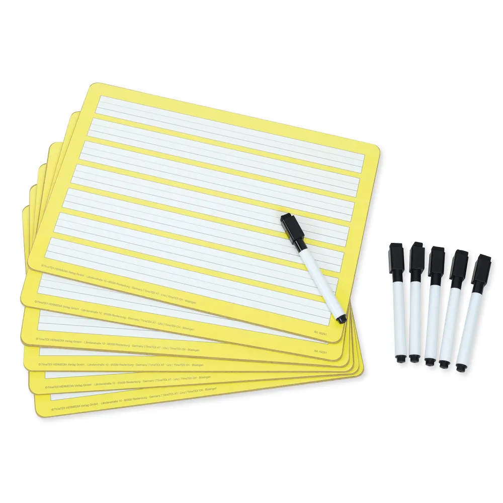 Set Prima-Colori Schreibübungs-Whiteboard A4, 6 Stück
