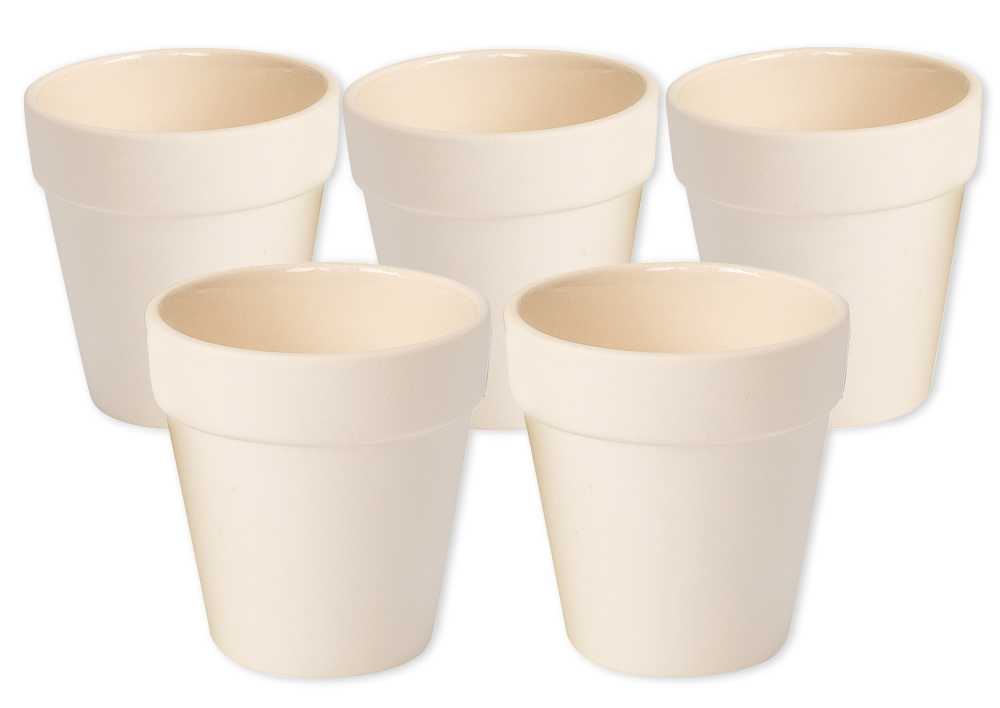 TimeTEX Keramik-Blumentöpfe, 12 Stück