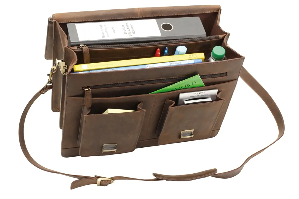 TimeTEX-Büchertasche "Selecta Classic", ranger, Sattelleder II./SO