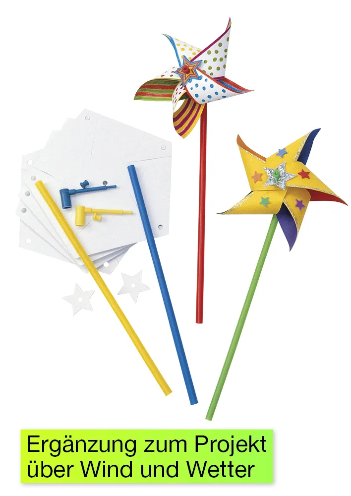 Gruppen-Bastelset "Windräder", 24 Stück