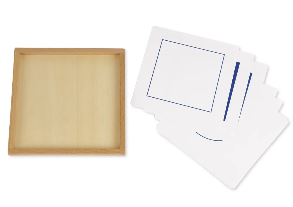 TimeTEX kaartenset voor het geometrisch raam, eerste aanbieding "Montessori Premium"
