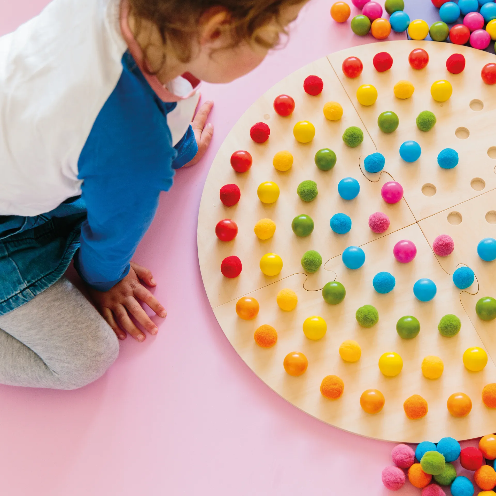 Legespiel "Regenbogen-Legekreis", 184-tlg.