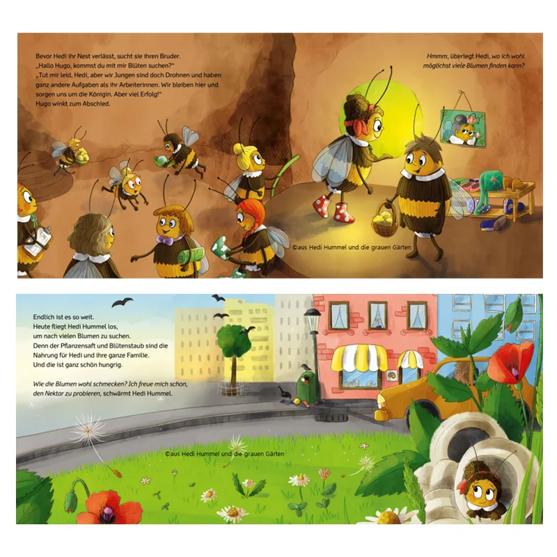 Buch "Hedi Hummel und die grauen Gärten", 48 Seiten