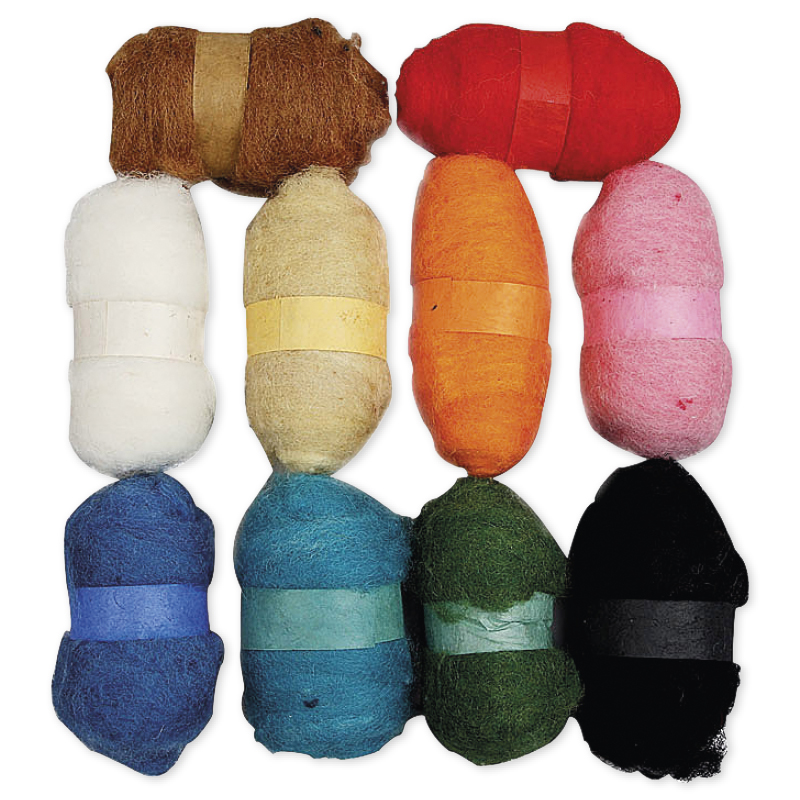 Hagemann Kardierte Wolle, 10x 25 g