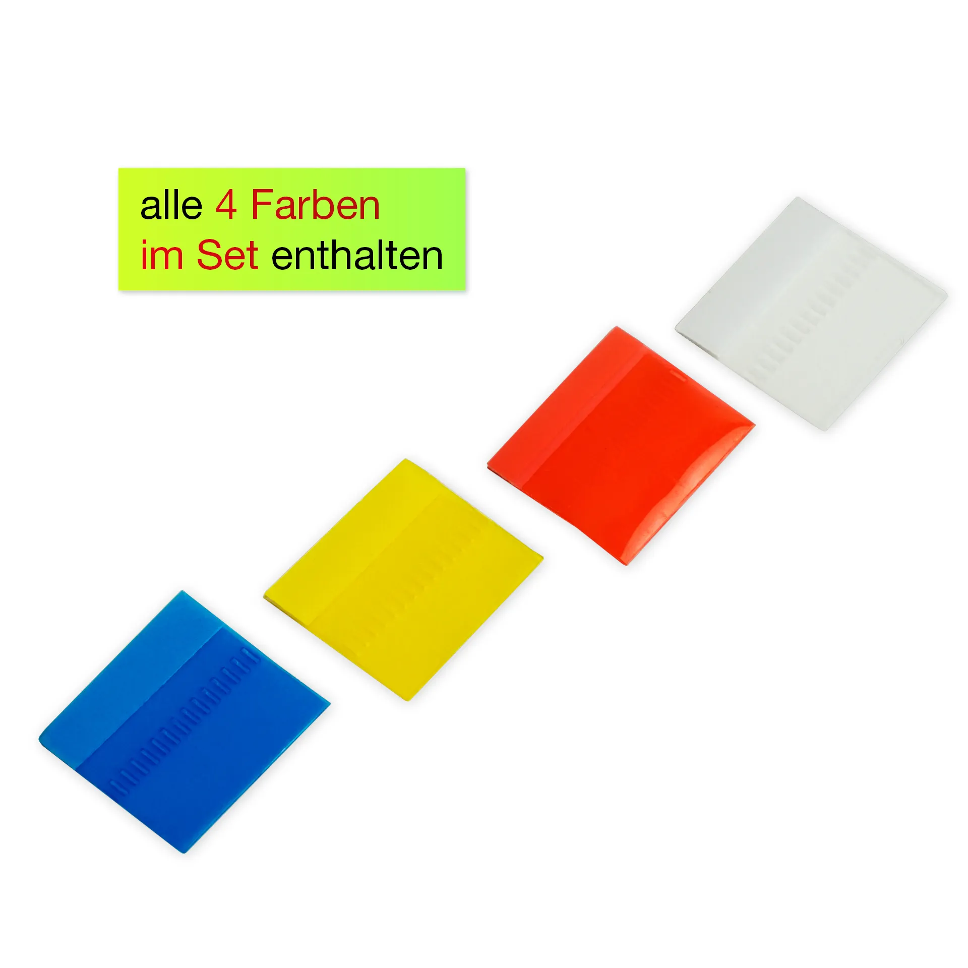 Register-Taben 12-tlg., selbstklebend, aus Kunststoff-Folie Register-Taben 12-tlg., selbstklebend, aus Kunststoff-Folie
