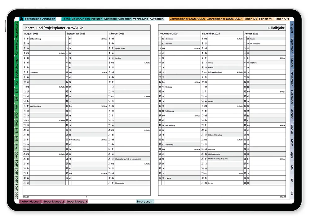 TimeTEX Digitaler Grundschul-Planer DigiPlan 2025/2026