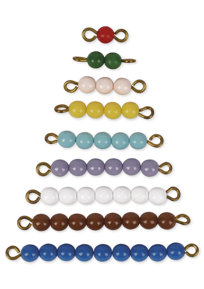 Hagemann TimeTEX Farbige Perlentreppe 1-9 "Montessori Premium"