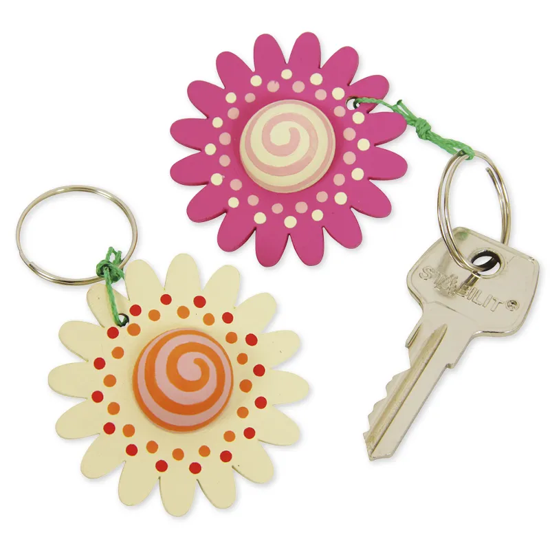 Schlüsselanhänger "Blume", 2 Stück