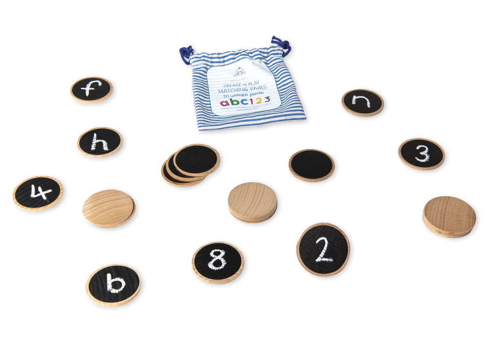 Tafelscheiben "Spielerfinder", 20-tlg., im Stoffbeutel