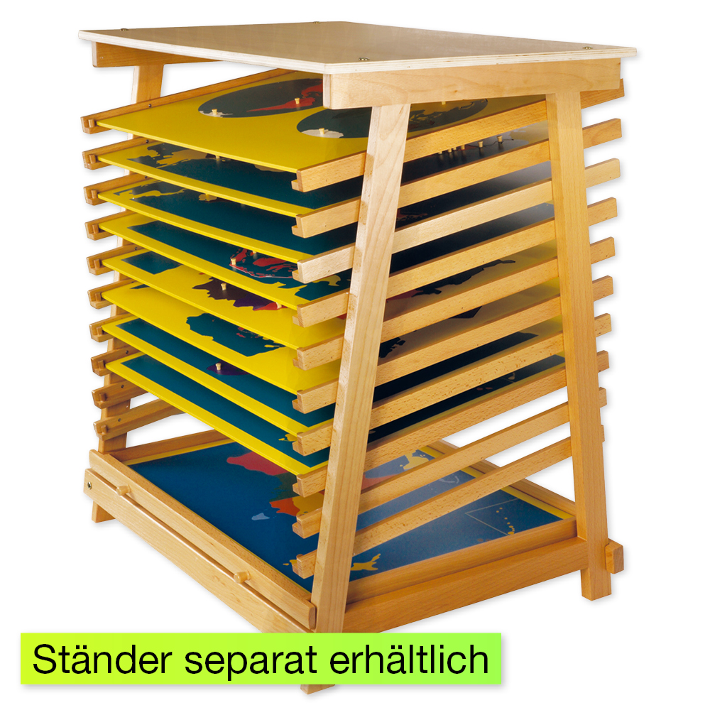 TimeTEX Puzzlekarte Afrika "Montessori Premium"