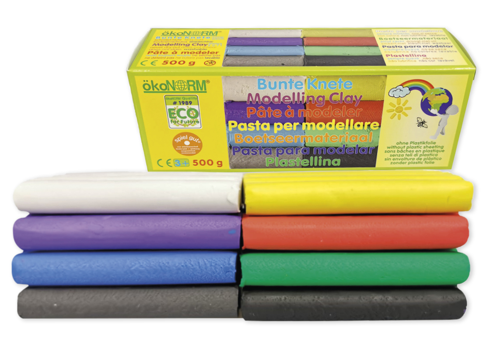 TimeTEX Bunte Knete, 500 g