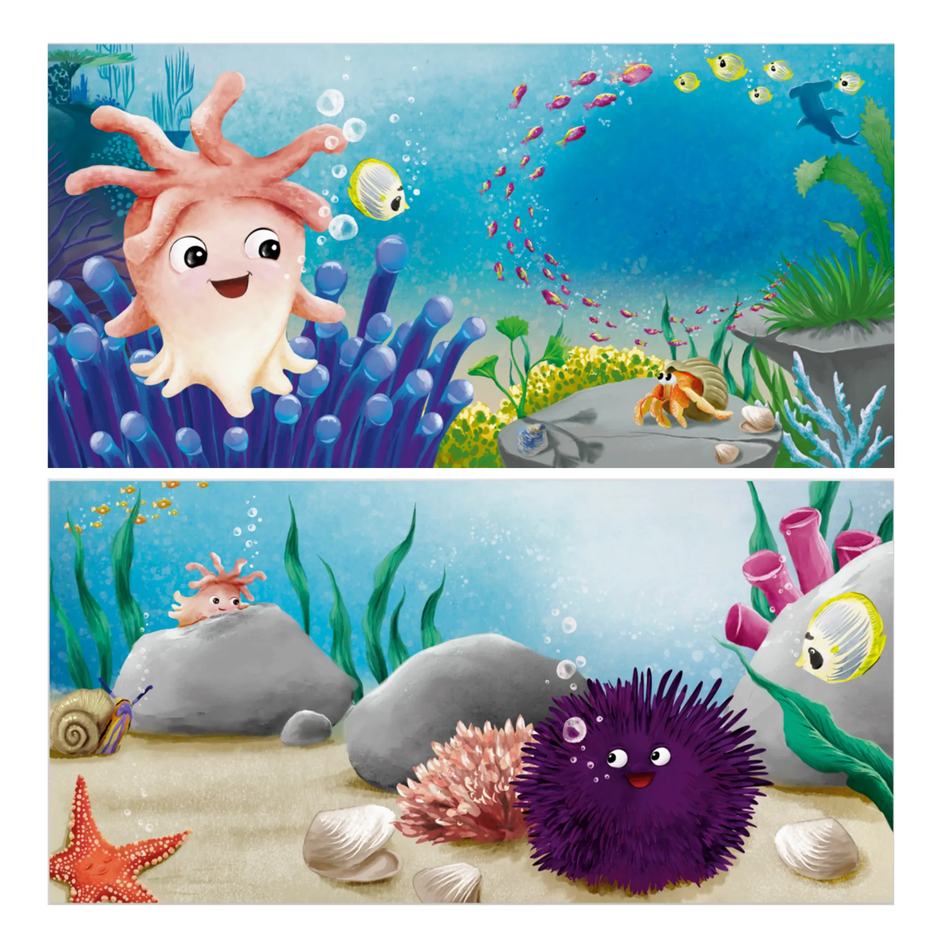 Buch "Kira Koralle und das Verschwinden der Meeresfarben", 48 Seiten