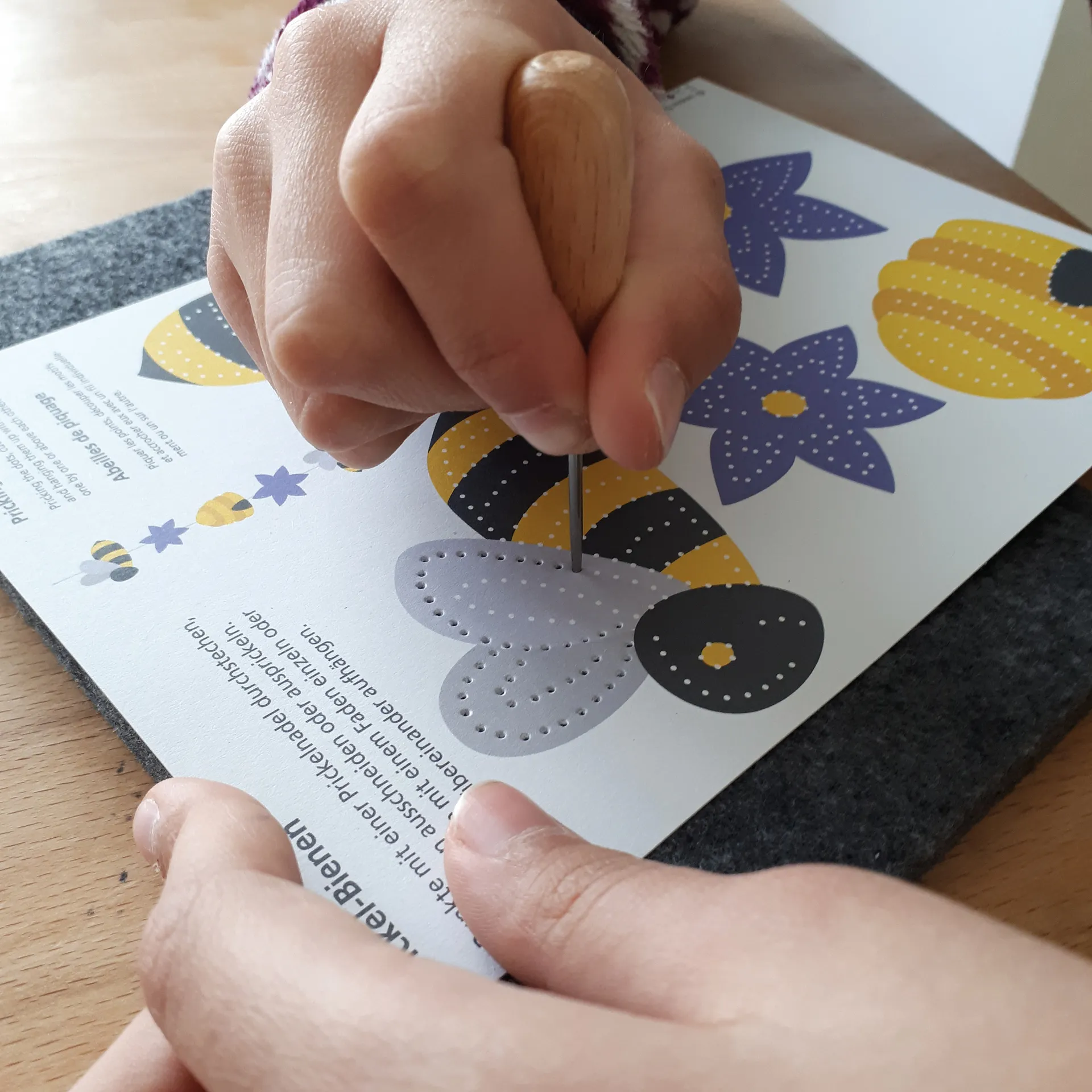 Prickelmotiv DIN A5, 10 Bögen