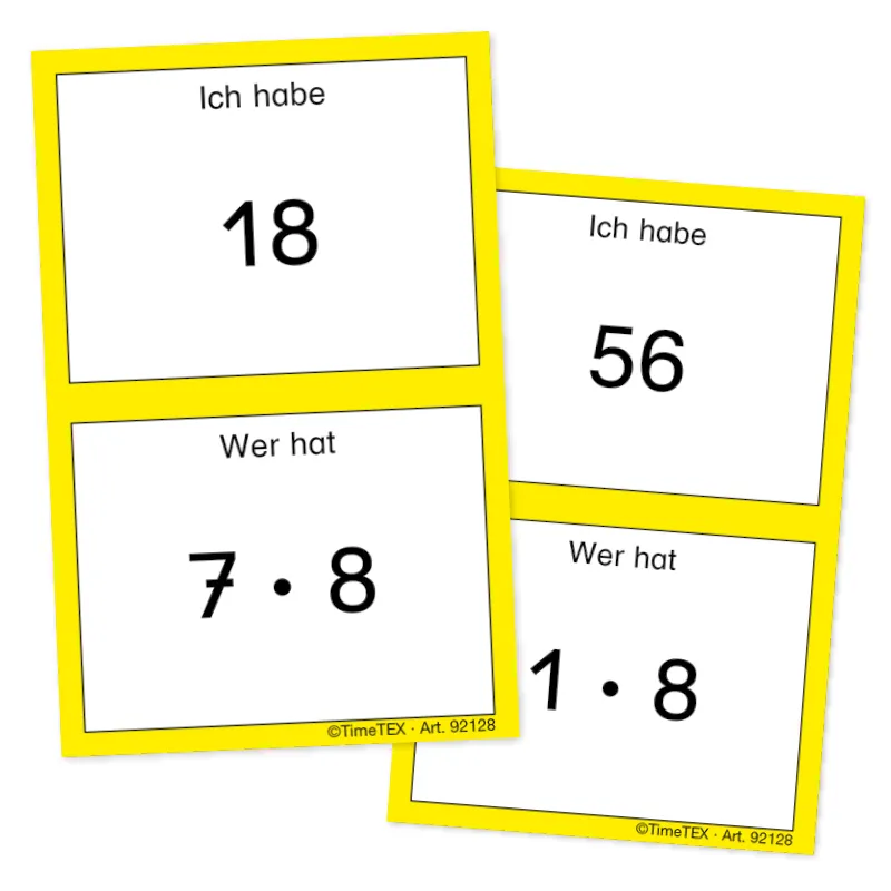 Kartenspiel "Multiplikation", 60-tlg.