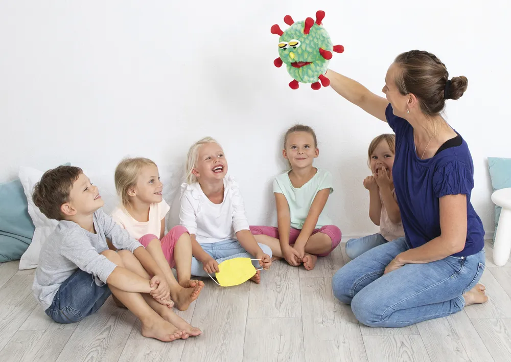 Breezy - die freundliche Virus-Handpuppe, 3-tlg.
