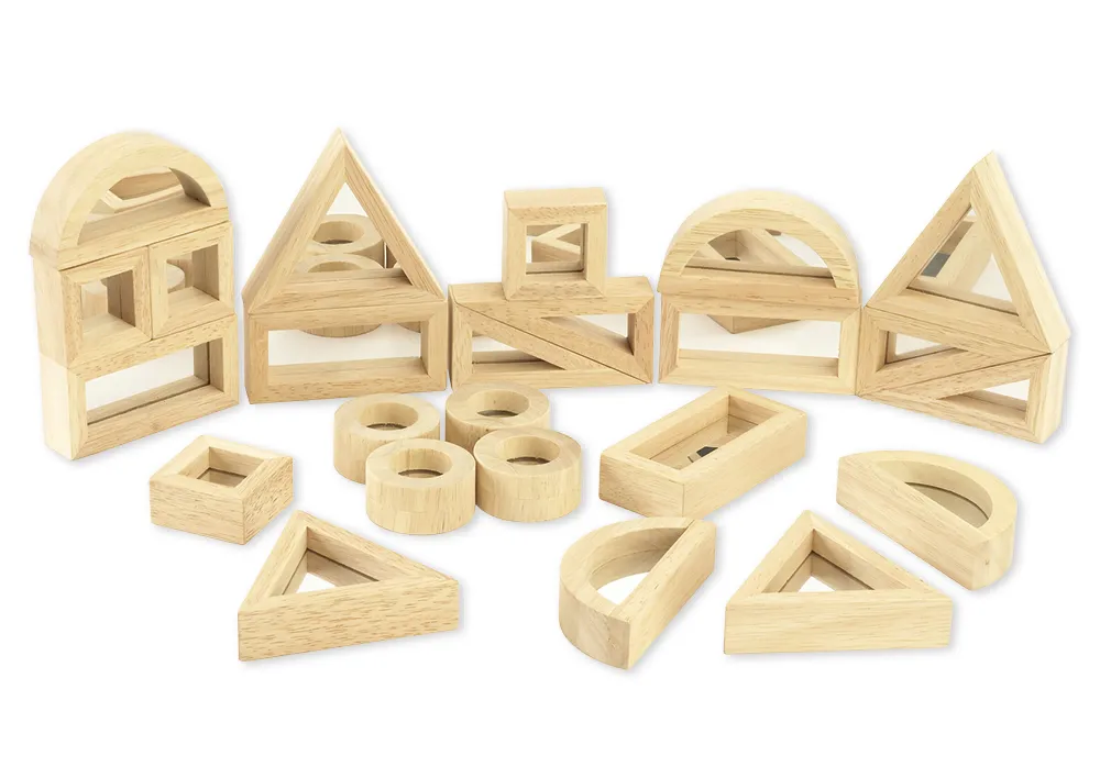 Holzbausteine "Spiegel", 24-tlg.