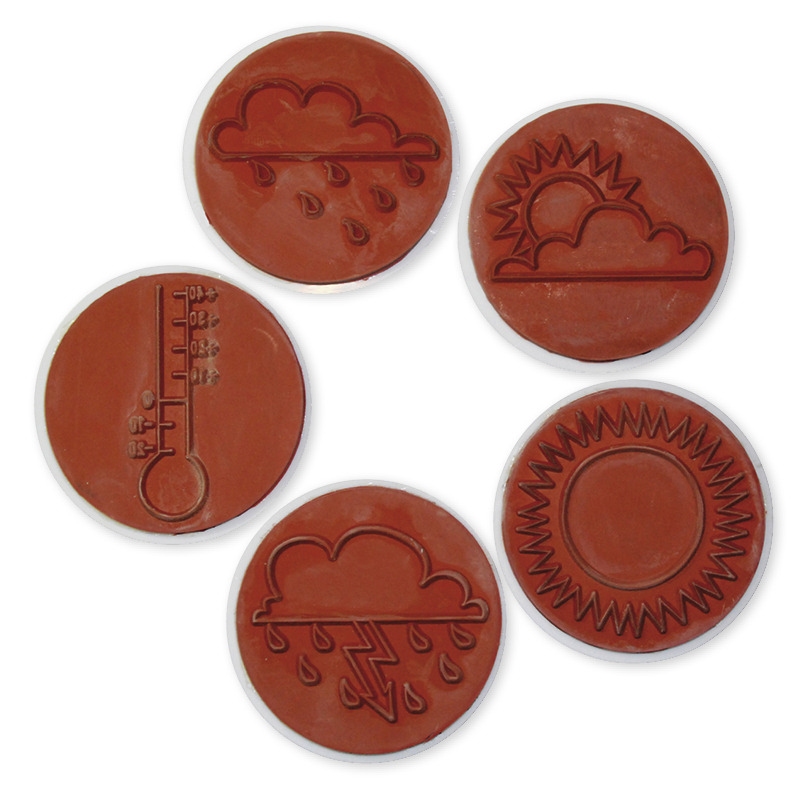 Stempel "Vejret", 10 stk.