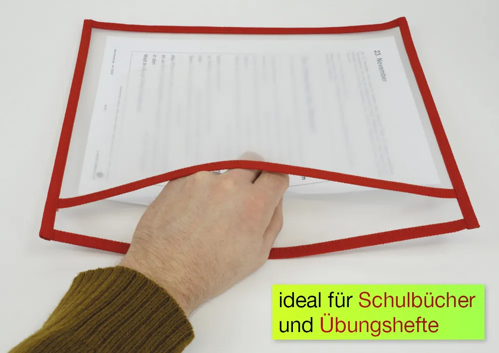 Worki do nauki i kolekcji Wkładka boczna A4-Plus z kolorowymi krawędziami, 10 szt.