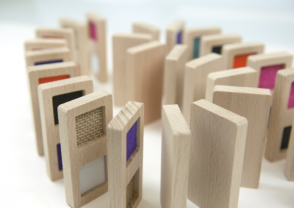 Tast-Domino "Textur", 29-tlg. Tast-Domino "Textur", 29-tlg.