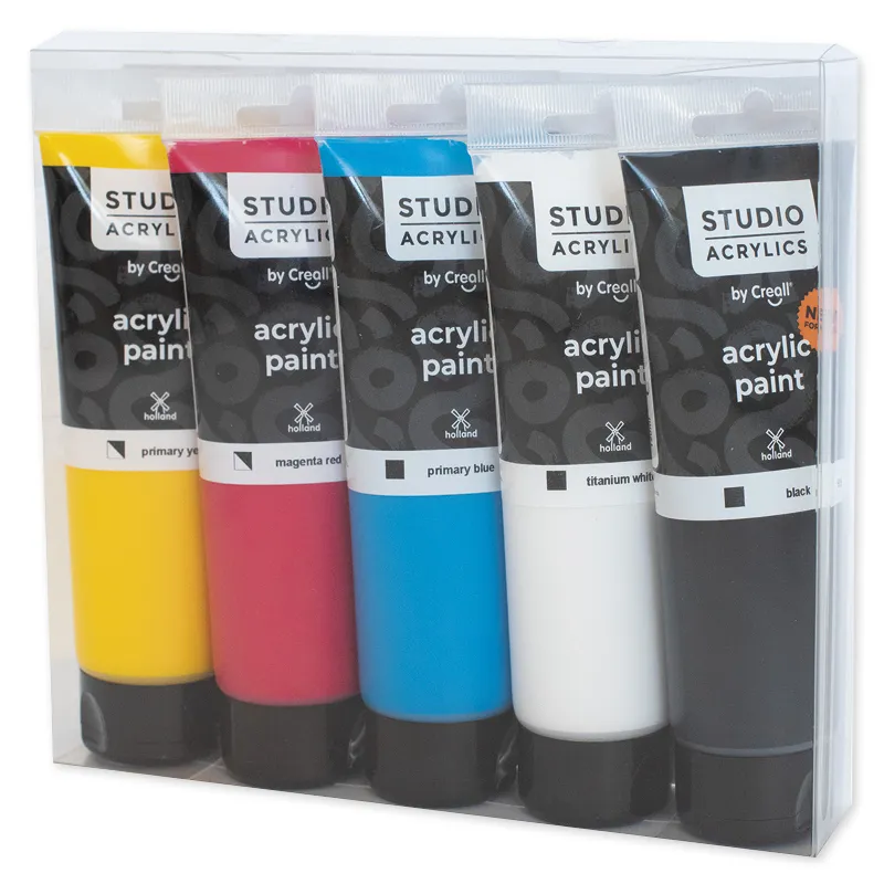 Creall Studio Acrylfarbe, 5 x 120 ml
