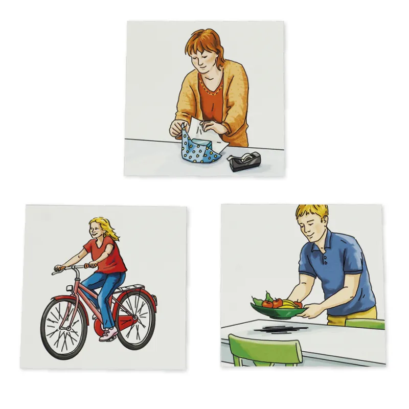 Cutiuța cu imagini "Vocabular" - verbe