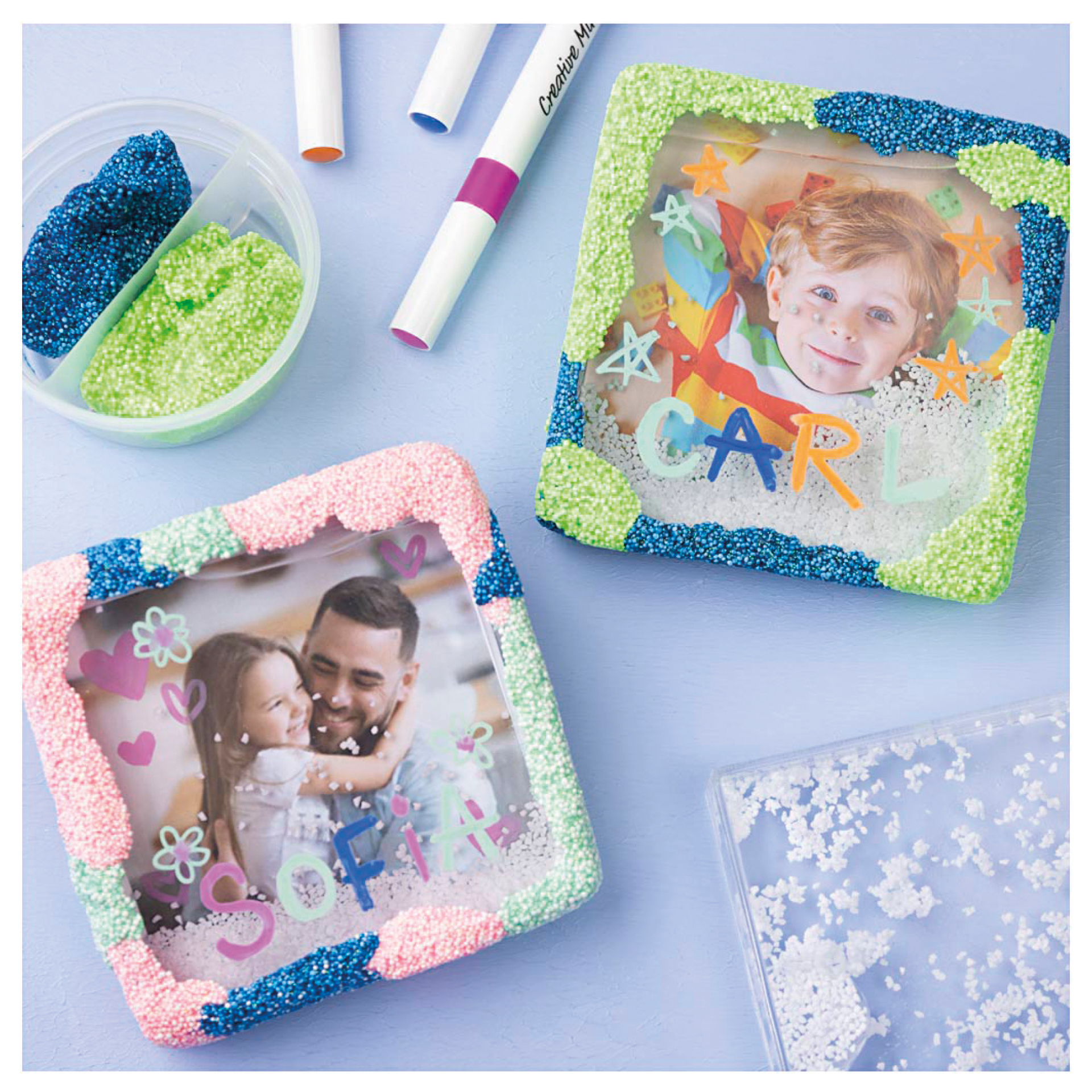 TimeTEX Schüttelrahmen aus Kunststoff, 10 Stück, 105x105 mm