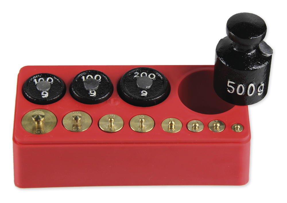 Viktsats för bordsvåg, 1 kg, 12 st.