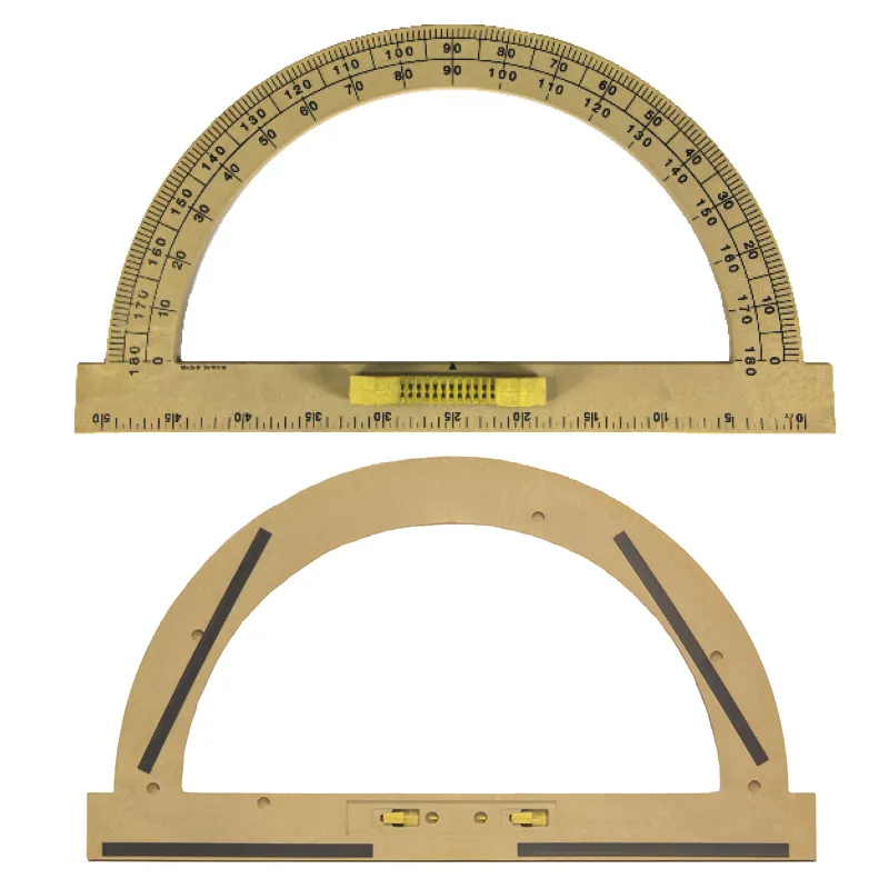 Trusă de geometrie pentru tablă școlară "Profi", 7 piese, magnetice, RE-Wood