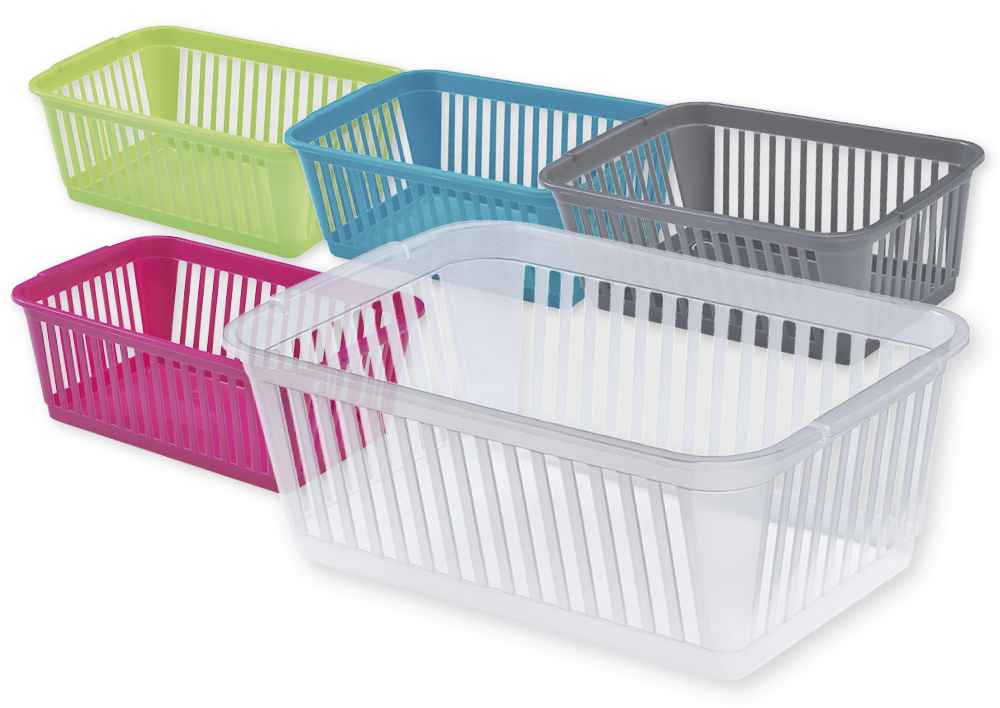 Materiale kurv i plast, 30x19x11 cm