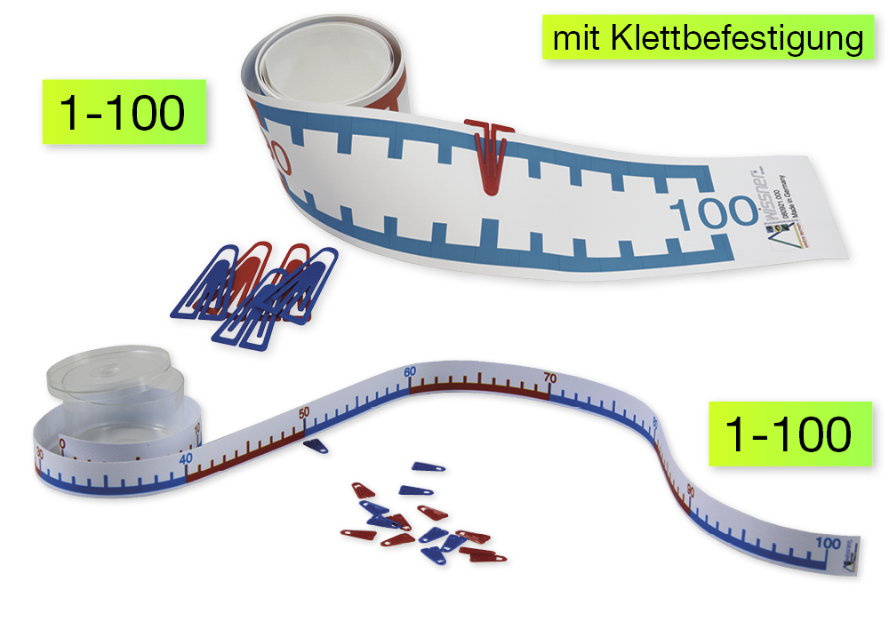 Klassuppsättning talradsräknare 1-100, 25 stycken, i kartong